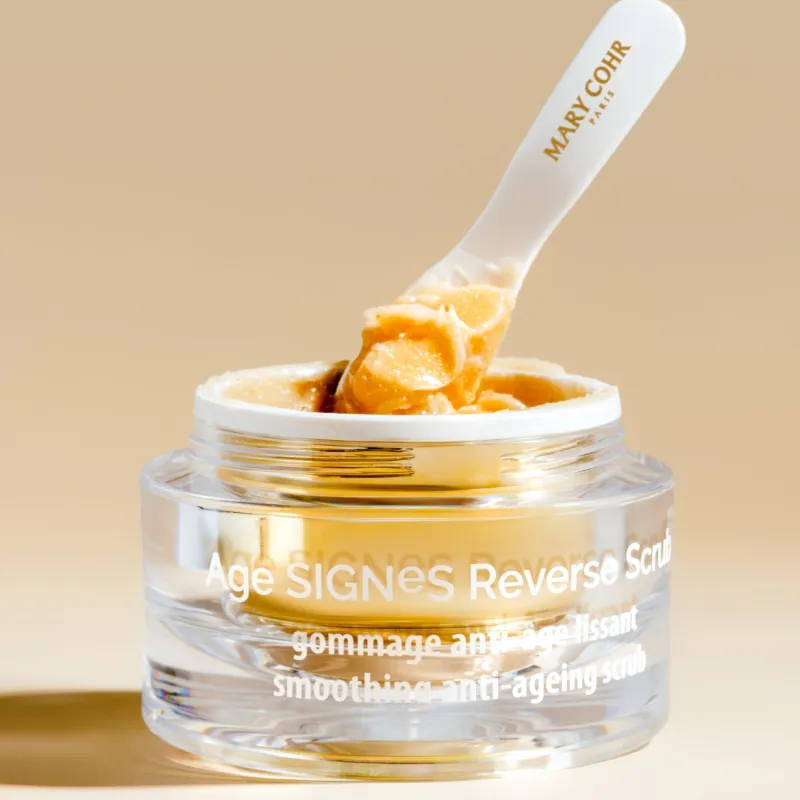 Mary Cohr Age Signes Reverse Scrub | Ühtlustav vananemisvastane näokoorija hüaluroonhappega 50 ml