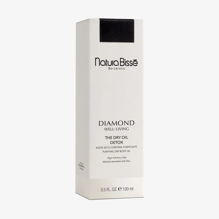 Natura Bissé Diamond Well‑Living The Dry Oil – Detox | Очищающая и балансирующая сухая масло для тела с морскими водорослями и маслом чиа 100 мл