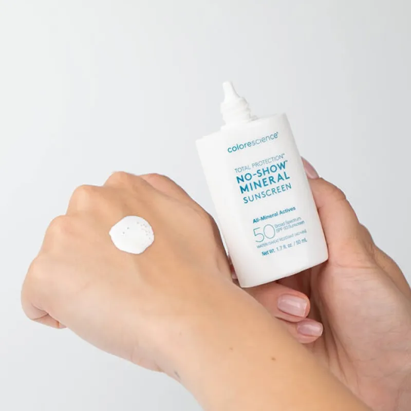 Colorescience Total Protection® No-Show™ Mineral Sunscreen SPF50 | Особенно лёгкий минеральный SPF для лица и тела 50 мл