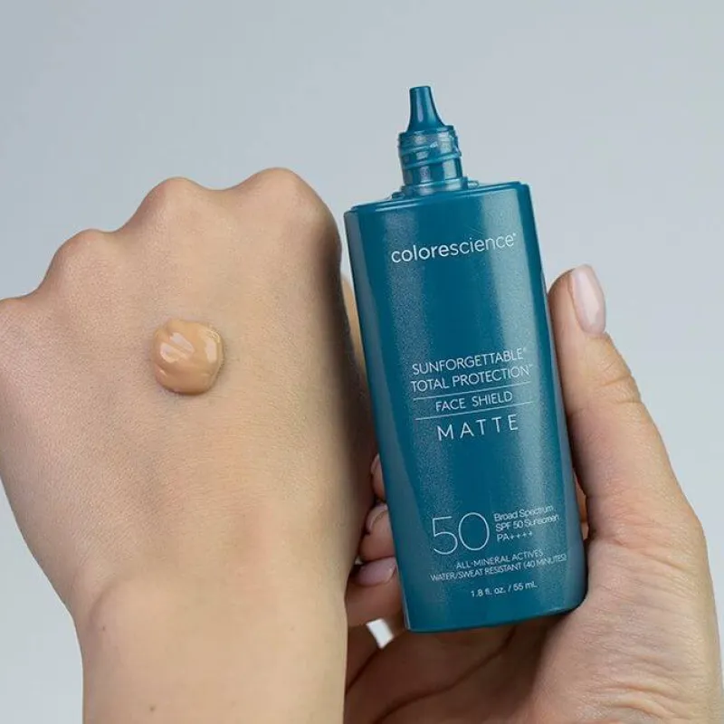 Colorescience Face Shield Matte SPF50 | Матирующий минеральный солнцезащитный крем для лица 55 мл