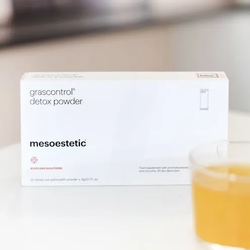 Mesoestetic grascontrol® detox powder | Toidulisand artišoki-, koore- ja kurkumiekstraktidega 20 × 3 g