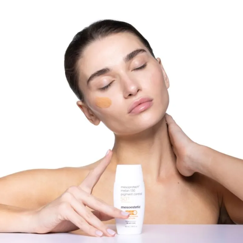 Mesoestetic mesoprotech® melan 130 pigment control | Toonitud päikesekaitsekreem pigmentlaikudele 50 ml