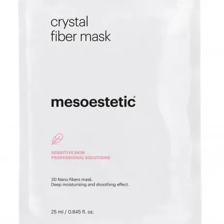 Mesoestetic Crystal Fiber Mask | Rahustav ja taastav 3D nanokiustest näomask 5 × 25 ml