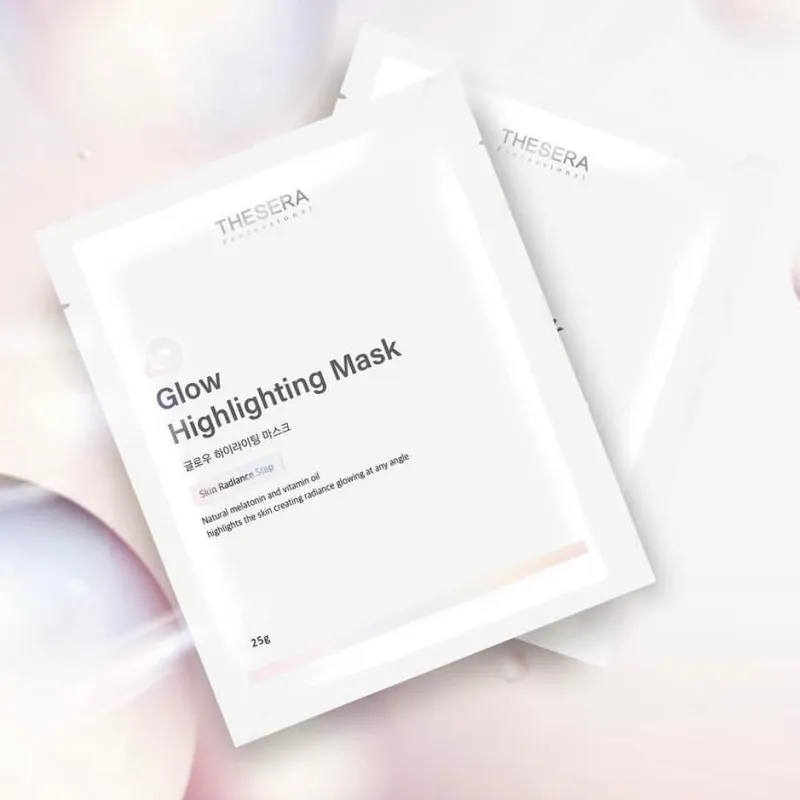THESERA Glow Highlighting Mask | Осветляющая сияющая маска для лица 10 x 25 g