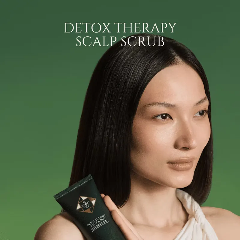 Hadat Cosmetics Detox Therapy Scalp Scrub | Кислотно-механический скраб для кожи головы для глубокой очистки 150 г