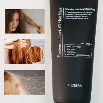 THESERA Rootension Black EX Hair Mask | Juukseid Tugevdav Mask 250 ml