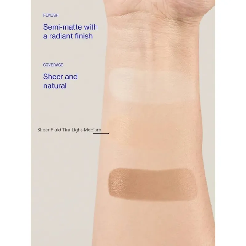 ZO Skin Health Sheer Fluid Tint Broad Spectrum SPF 30 | Eriti kerge tooniv SPF-fluid näole, toon Light Medium, 50 ml