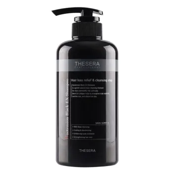 THESERA Rootension Black EX Shampoo | Шампунь для укрепления корней волос 500 мл