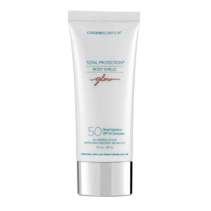Colorescience Total Protection® Body Shield Glow SPF 50 | Минеральный SPF для тела с сиянием 90 мл