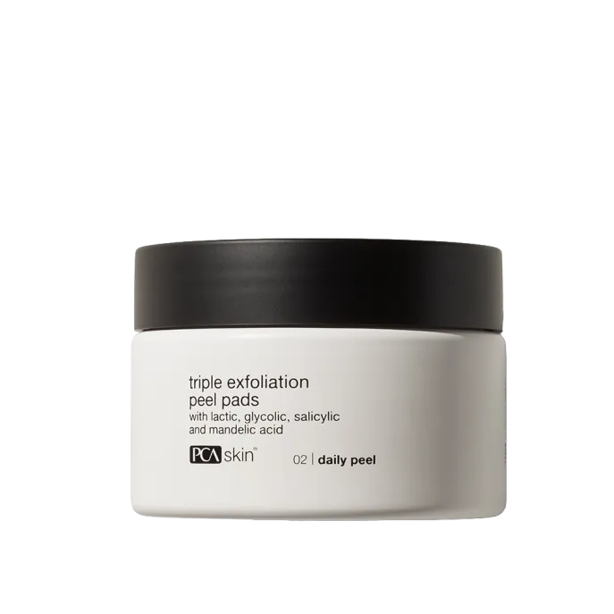 PCA Skin Triple Exfoliation Peel Pads | Kolmekordse toimega koorimispadjad naha uuendamiseks 30 tk.
