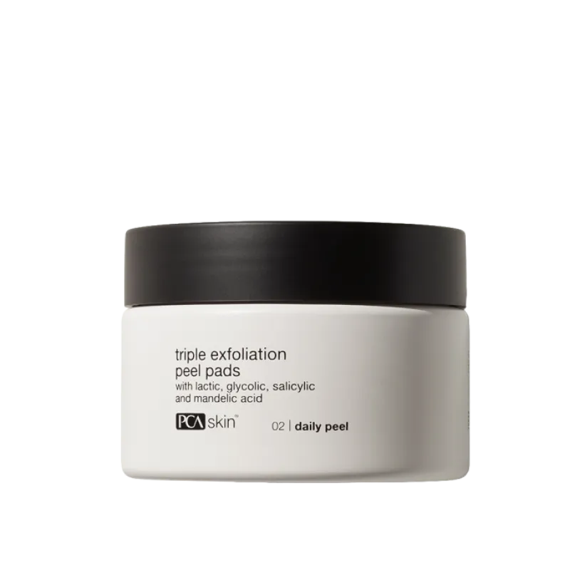 PCA Skin Triple Exfoliation Peel Pads | Диски для тройного отшелушивания для обновления кожи, 30 шт.