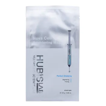 HUBISLAB e+ Epiderma Nova Cell Brightening Mask | Valgustav näomask maasika-, roosi- ja mangoekstraktiga 5 tk × 35 g